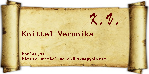 Knittel Veronika névjegykártya