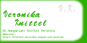 veronika knittel business card